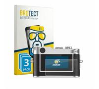 brotect Glass Film compatible with Rollei Mini Digital Camera | 3 Pack Clear Screen Protection Made in Germany Glass-Film 9H Protection Scratch Resistant High Clarity