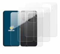 brotect Glass Film compatible with Xiaomi 17T Pro | (Front+Back) 6 Pack Clear Screen Protection Made in Germany Glass-Film 9H Protection Scratch Resistant High Clarity