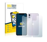 brotect Glass Screen Protector Film compatible with Apple iPhone 11 (Front+Back) - Glass-Foil 9H Protection [Scratch Resistant, High Clarity]
