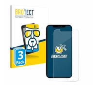 brotect Glass Screen Protector Film compatible with Apple iPhone 12/12 Pro (3 Pack) - Glass-Foil 9H Protection [Scratch Resistant, High Clarity]