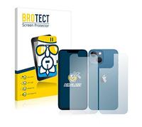 brotect Glass Screen Protector Film compatible with Apple iPhone 13 mini (Front+Back) - Glass-Foil 9H Protection [Scratch Resistant, High Clarity]