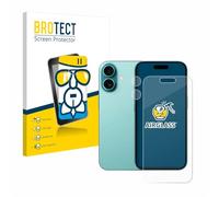 brotect Glass Screen Protector Film compatible with Apple iPhone 16 (Front+Camera) - Glass-Foil 9H Protection [Scratch Resistant, High Clarity]
