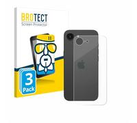 brotect Glass Screen Protector Film compatible with Apple iPhone 16e (Back) (3 Pack) - Glass-Foil 9H Protection [Scratch Resistant, High Clarity]
