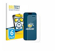 brotect Glass Screen Protector Film compatible with Apple iPhone 17 (6 Pack) - Glass-Foil 9H Protection [Scratch Resistant, High Clarity]