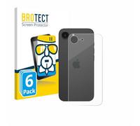 brotect Glass Screen Protector Film compatible with Apple iPhone 17e (Back) (6 Pack) - Glass-Foil 9H Protection [Scratch Resistant, High Clarity]