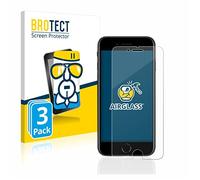 brotect Glass Screen Protector Film compatible with Apple iPhone SE 2 / SE 3 (3 Pack) - Glass-Foil 9H Protection [Scratch Resistant, High Clarity]