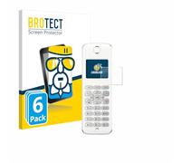 brotect Glass Screen Protector Film compatible with AVM Fritz!Fon M2 (6 Pack) - Glass-Foil 9H Protection [Scratch Resistant, High Clarity]