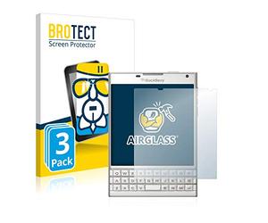 brotect Glass Screen Protector Film compatible with BlackBerry Passport (3 Pack) - Glass-Foil 9H Protection [Scratch Resistant, High Clarity]