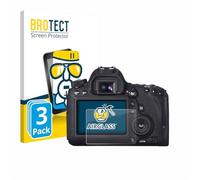 brotect Glass Screen Protector Film compatible with Canon EOS 6D (3 Pack) - Glass-Foil 9H Protection [Scratch Resistant, High Clarity]