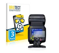 brotect Glass Screen Protector Film compatible with Canon Speedlite EL-1 (3 Pack) - Glass-Foil 9H Protection [Scratch Resistant, High Clarity]