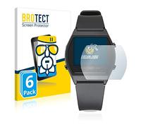 brotect Glass Screen Protector Film compatible with Casio LW-204-1BEF (6 Pack) - Glass-Foil 9H Protection [Scratch Resistant, High Clarity]