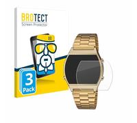 brotect Glass Screen Protector Film compatible with Casio Retro B640WB (3 Pack) - Glass-Foil 9H Protection [Scratch Resistant, High Clarity]