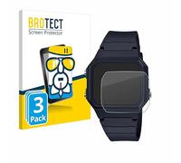 brotect Glass Screen Protector Film compatible with Casio Unisex F-91W (3 Pack) - Glass-Foil 9H Protection [Scratch Resistant, High Clarity]