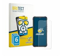 brotect Glass Screen Protector Film compatible with Cubot King Kong ES 3 (6 Pack) - Glass-Foil 9H Protection [Scratch Resistant, High Clarity]