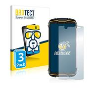 brotect Glass Screen Protector Film compatible with Cubot King Kong Mini (3 Pack) - Glass-Foil 9H Protection [Scratch Resistant, High Clarity]