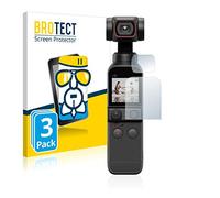 brotect Glass Screen Protector Film compatible with DJI Osmo Pocket 2 (Display + Lens) (3 Pack)-Foil Protection [Scratch Resistant, High Clarity]