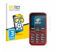 brotect Glass Screen Protector Film compatible with Doro Leva L10 (3 Pack) - Glass-Foil 9H Protection [Scratch Resistant, High Clarity]