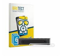 brotect Glass Screen Protector Film compatible with FiiO DM13 BT (6 Pack) - Glass-Foil 9H Protection [Scratch Resistant, High Clarity]