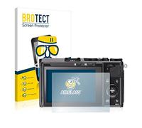 brotect Glass Screen Protector Film compatible with Fujifilm FinePix X70 - Glass-Foil 9H Protection [Scratch Resistant, High Clarity]