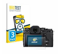 brotect Glass Screen Protector Film compatible with Fujifilm X-T3 (3 Pack) - Glass-Foil 9H Protection [Scratch Resistant, High Clarity]