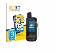 brotect Glass Screen Protector Film compatible with Garmin GPSMAP 66i (3 Pack) - Glass-Foil 9H Protection [Scratch Resistant, High Clarity]