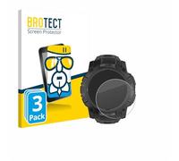 brotect Glass Screen Protector Film compatible with Garmin Instinct 3 Tactical AMOLED Edition (50 mm) (3 Pack) - Glass-Foil Protection