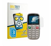 brotect Glass Screen Protector Film compatible with Gigaset GL395 (3 Pack) - Glass-Foil 9H Protection [Scratch Resistant, High Clarity]