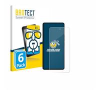brotect Glass Screen Protector Film compatible with Gigaset GS6 Pro (6 Pack) - Glass-Foil 9H Protection [Scratch Resistant, High Clarity]