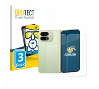 brotect Glass Screen Protector Film compatible with Google Pixel 10 Pro Fold (Front+Back) (3 Pack) - Glass-Foil Protection [Scratch Resistant]