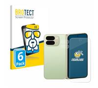 brotect Glass Screen Protector Film compatible with Google Pixel 10 Pro Fold (Front+Camera) (6 Pack) - Glass-Foil Protection [Scratch Resistant]