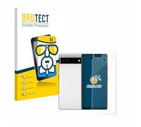 brotect Glass Screen Protector Film compatible with Google Pixel 6a (Front+Camera) - Glass-Foil 9H Protection [Scratch Resistant, High Clarity]