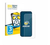 brotect Glass Screen Protector Film compatible with Google Pixel 9 (case-friendly) (3 Pack) - Glass-Foil Protection [Scratch Resistant, High Clarity]