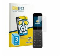 brotect Glass Screen Protector Film compatible with HMD 2660 Flip 4G (3 Pack) - Glass-Foil 9H Protection [Scratch Resistant, High Clarity]