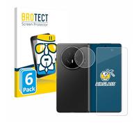 brotect Glass Screen Protector Film compatible with Honor Magic V5 (Front+Camera) (6 Pack) - Glass-Foil Protection [Scratch Resistant, High Clarity]