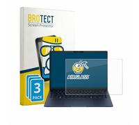 brotect Glass Screen Protector Film compatible with HP EliteBook X G2q 14 (3 Pack) - Glass-Foil 9H Protection [Scratch Resistant, High Clarity]