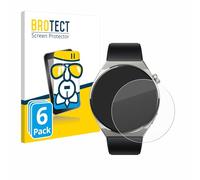 brotect Glass Screen Protector Film compatible with Huawei Watch GT 3 Pro Titanium (46mm) (6 Pack) - Glass-Foil Protection [Scratch Resistant]