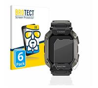 brotect Glass Screen Protector Film compatible with Kospet Tank M1 (6 Pack) - Glass-Foil 9H Protection [Scratch Resistant, High Clarity]