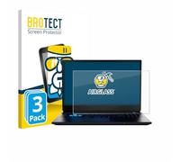 brotect Glass Screen Protector Film compatible with MEDION Erazer Deputy 15 P1 (3 Pack) - Glass-Foil 9H Protection [Scratch Resistant, High Clarity]