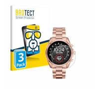 brotect Glass Screen Protector Film compatible with Michael Kors Access Bradshaw 2 (3 Pack) - Glass-Foil Protection [Scratch Resistant, High Clarity]
