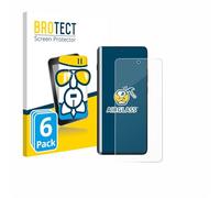 brotect Glass Screen Protector Film compatible with Motorola Moto X70 Air (6 Pack) - Glass-Foil 9H Protection [Scratch Resistant, High Clarity]