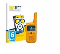 brotect Glass Screen Protector Film compatible with Motorola Talkabout T72 (6 Pack) - Glass-Foil 9H Protection [Scratch Resistant, High Clarity]