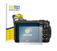 brotect Glass Screen Protector Film compatible with Nikon Coolpix W300 - Glass-Foil 9H Protection [Scratch Resistant, High Clarity]