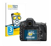brotect Glass Screen Protector Film compatible with Nikon D850 (3 Pack) - Glass-Foil 9H Protection [Scratch Resistant, High Clarity]
