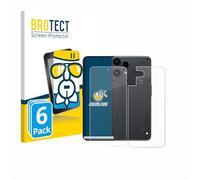 brotect Glass Screen Protector Film compatible with Nothing Phone (3a) Lite (Front+Back) (6 Pack) - Glass-Foil Protection [Scratch Resistant]