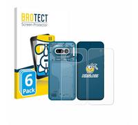 brotect Glass Screen Protector Film compatible with Nothing Phone (4a) (Front+Back) (6 Pack) - Glass-Foil Protection [Scratch Resistant, High Clarity]