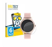 brotect Glass Screen Protector Film compatible with Reflex Active Spectra 300 R AMOLED 1.43" (6 Pack) - Glass-Foil Protection [Scratch Resistant]