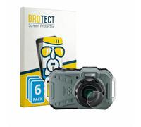 brotect Glass Screen Protector Film compatible with Ricoh Pentax WG-1000 (Lens) (6 Pack) - Glass-Foil 9H Protection [Scratch Resistant, High Clarity]