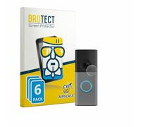 brotect Glass Screen Protector Film compatible with Ring Wired Video Doorbell (6 Pack) - Glass-Foil 9H Protection [Scratch Resistant, High Clarity]