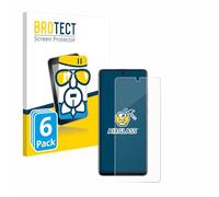 brotect Glass Screen Protector Film compatible with Samsung Galaxy A71 (6 Pack) - Glass-Foil 9H Protection [Scratch Resistant, High Clarity]
