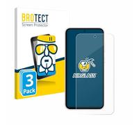 brotect Glass Screen Protector Film compatible with Samsung Galaxy S23 FE (3 Pack) - Glass-Foil 9H Protection [Scratch Resistant, High Clarity]